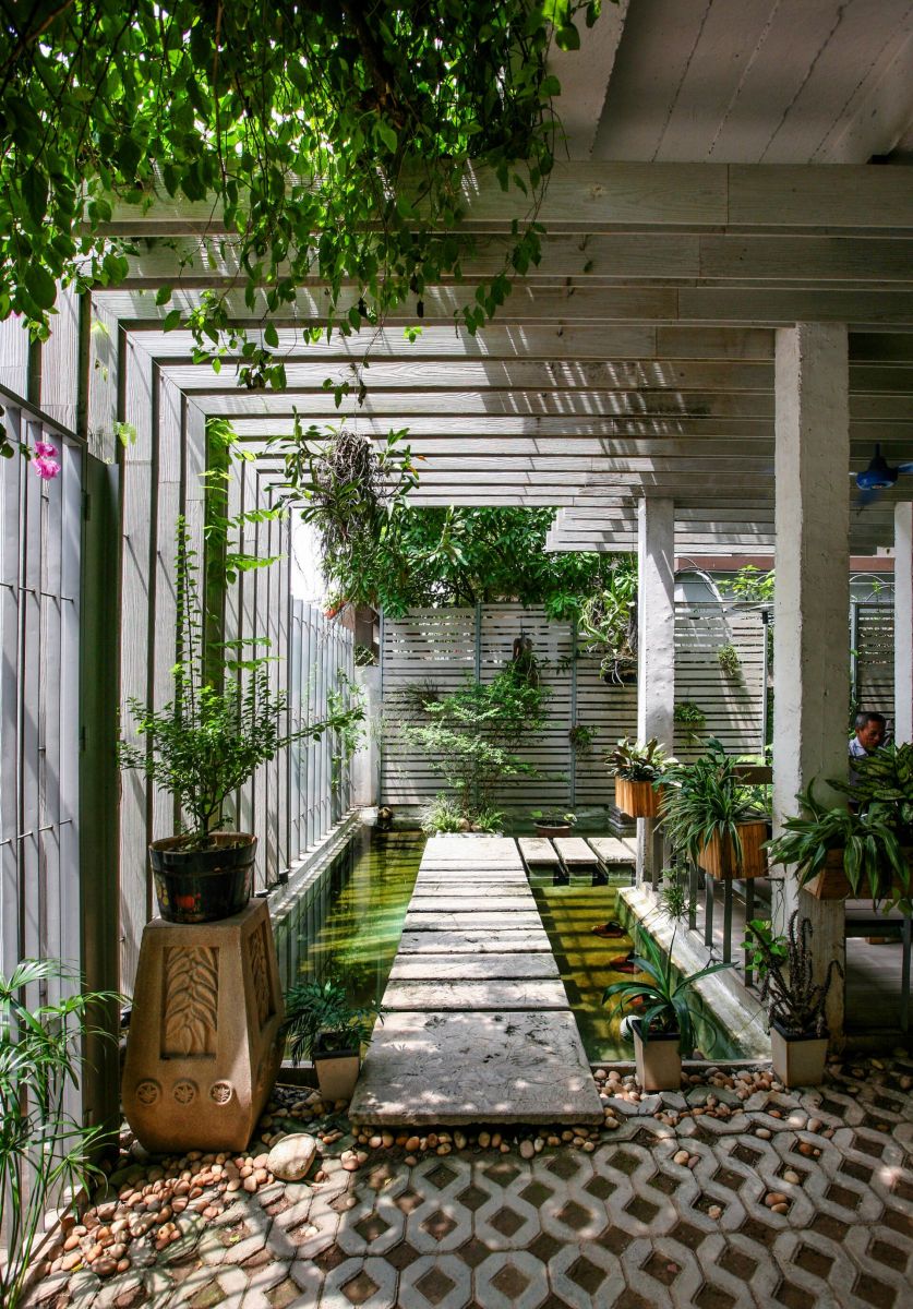 Mẫu hồ koi sân vườn nhà phố đẹp